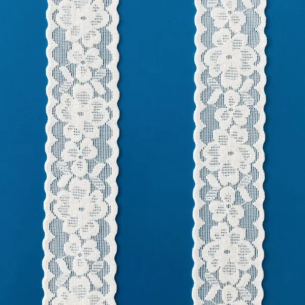 Wholesale Lace Trim Flower Elastic Lace Ribbons for Craft Gift Package Decoration Wedding Headbands photo-5