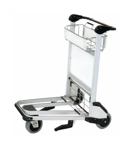 3 Wheels Aluminum Airport Passenger Baggage Hand Luggage Price Trolley photo-4