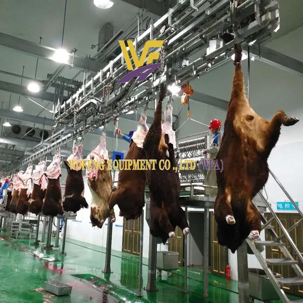 Factory Price Cattle Slaughtering Professional Processing Stepping Equipment for Cow Slaughter Line for Abattoir photo-3