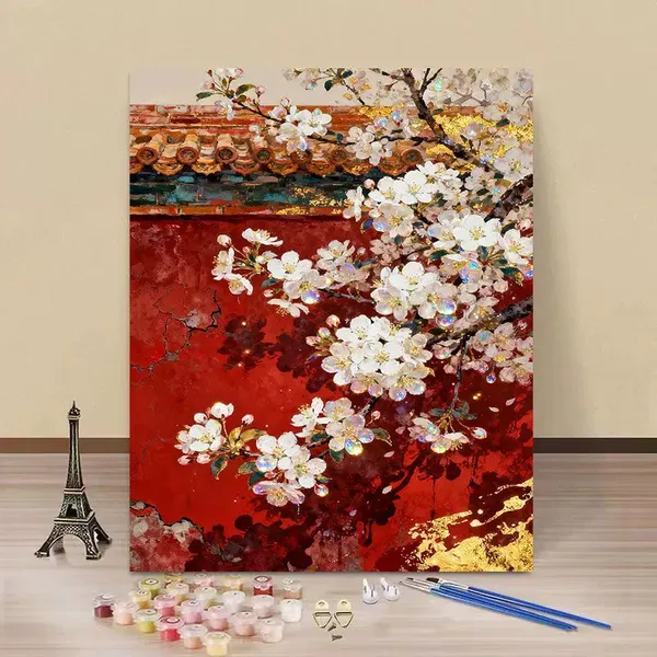 Bespoke Paint by Number Sets Custom Printed DIY Oil Painting Kits for Adults Gift Home Decor Wholesale photo-3