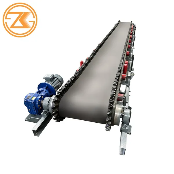Heavy Duty Rubber Belt Conveyor Large Loading Capacity Belt Convey Equipment For Mine Cement Plant photo-3