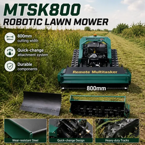 Vigorun Grass Cutting Machine Robot Brush Cutter Working Degree 40° Forstmulcher Ferngesteuert photo-3