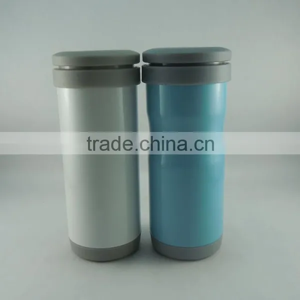 2016 Newly Hot Sale Concise Manufactured Double Wall Stainless Steel Vacuum Flask With Flastic Lid photo-3