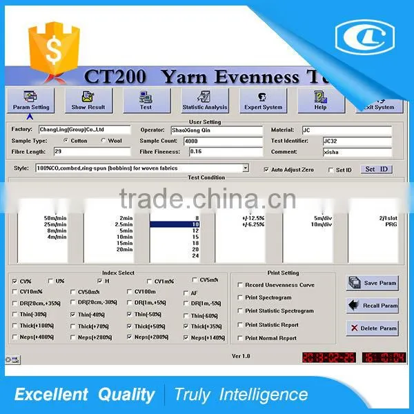 Electronic Type Yarn Evenness Tester With Measuring Meter photo-2