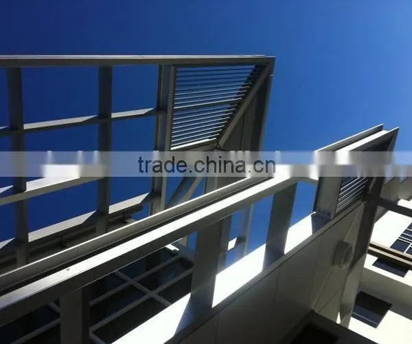 Powder Painted Aluminum Frame Blade for Vertical Lourve Screen photo-2