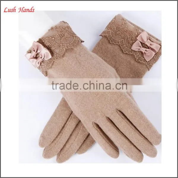 Gril Sex Cheap Wool Smart Phone Gloves photo-4