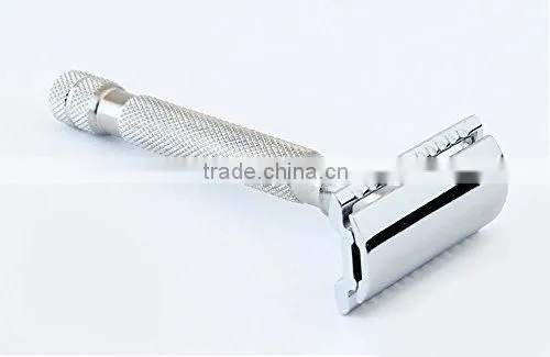 SimplyBeautiful Double Edge Long Handled Safety Razor - Chrome Finish photo-2