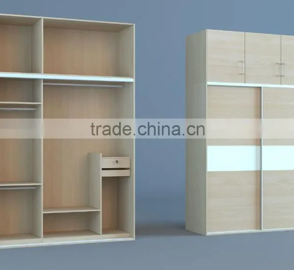 Sliding Two Doors Bedroom Wardrobe Designs