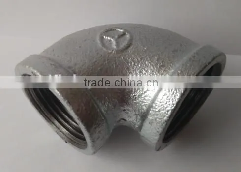 Malleable Galvanized Cast Iron Pipe Fittings 90 Elbow photo-4