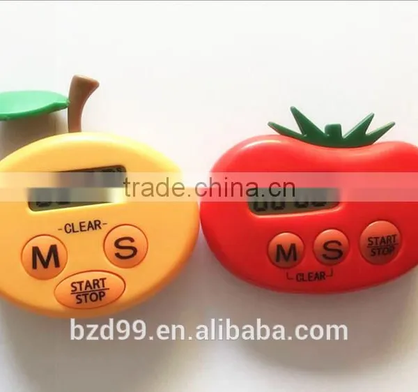 New Style Custom Tomato Orange Fruit Set Electronic Countdown & Countup Mini Kitchen Timer in Red photo-4