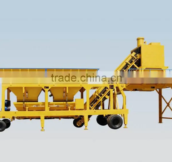 Mobile Concrete Batching Mixing Plant With Wheel for Sale, CE/ISO