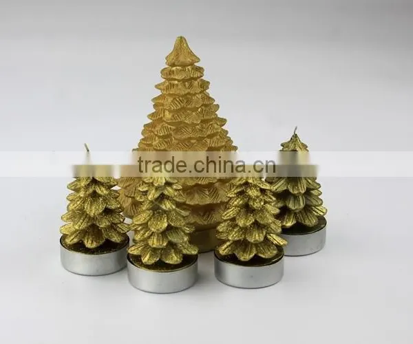New Christmas Decoration Candle / Snow Flake Shaped Engraved Candle photo-2
