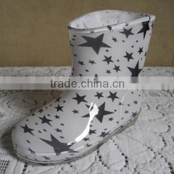New Children Printing PVC Waterproof Rainboots photo-4