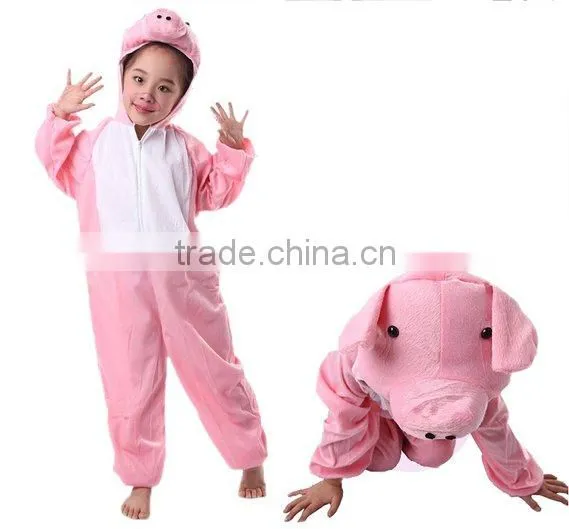 Children Winter Animal Costume Carton Jumpsuit/Kids Cosplay Onesie/Baby Rabbit Romper photo-3