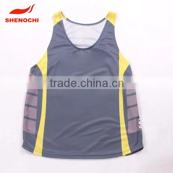 Wholesale Plain Mesh Dry Fit Mens Running Sports Singlets photo-5