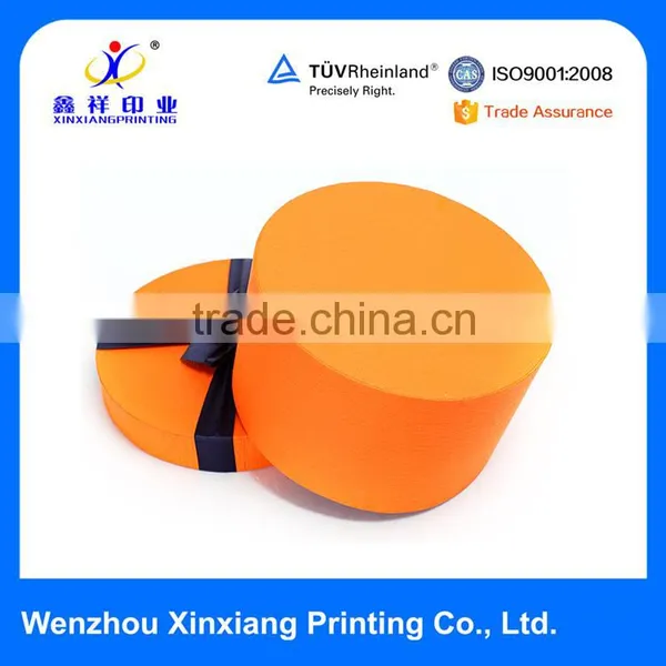 Simple Design Small Round Gift Box Business Paper Boxes Whoesale photo-5