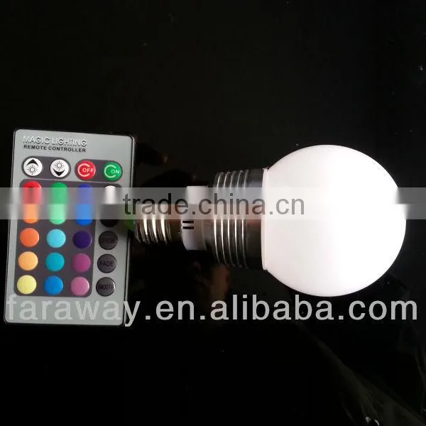 3w Colorful Led Bulb With Remote photo-3