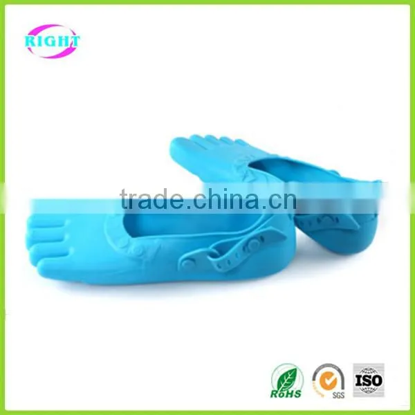 Anti-skidding Silicone Sandals Five Toe Rubber Shoes photo-6