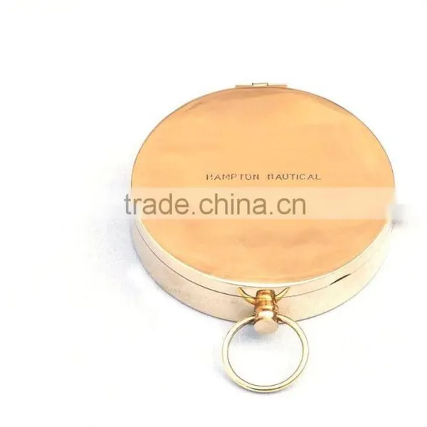 Nautical Pocket Compass- Brass Gentlemen's Compass With Rosewood Box 13427 photo-5