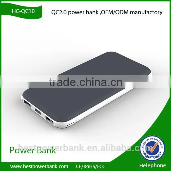 HC-QC01 High Capacity Smartphone PowerBank, Wholesale 10000mAh Portable Charger photo-2