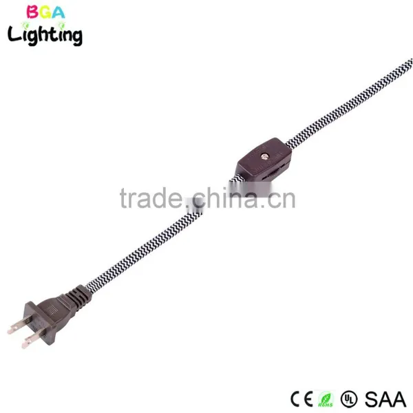 90 Degree Power Cord Plug With Braided Wire VDE photo-5