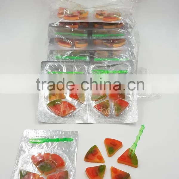 Rubber Pizza Gummy Candy With Fork photo-4