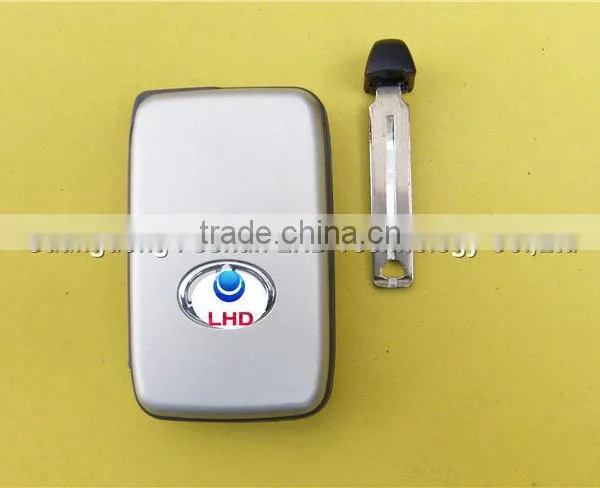 Uncut Valet Key 3 Buttons Smart Card Key Fob for Toyota Highlander RAV4 Car photo-3