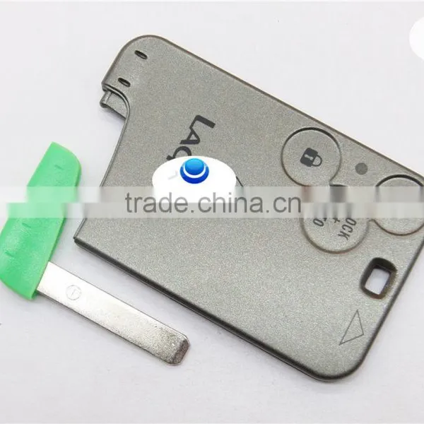 Renault Laguna Key Card With 3 Buttons and With Blade photo-2