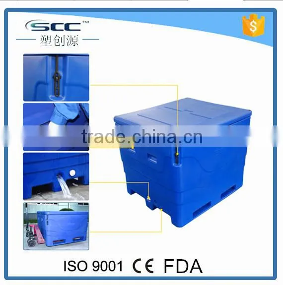Insulated Tub 1000L, Plastic Tubs With Lid, Roto Tubs for Fish photo-4