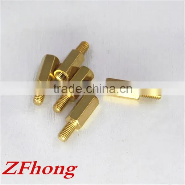Factory M2 M2.5 M3 M4 Brass Male Female Threaded Hex Standoff Pcb Brass Standoff Spacer photo-2