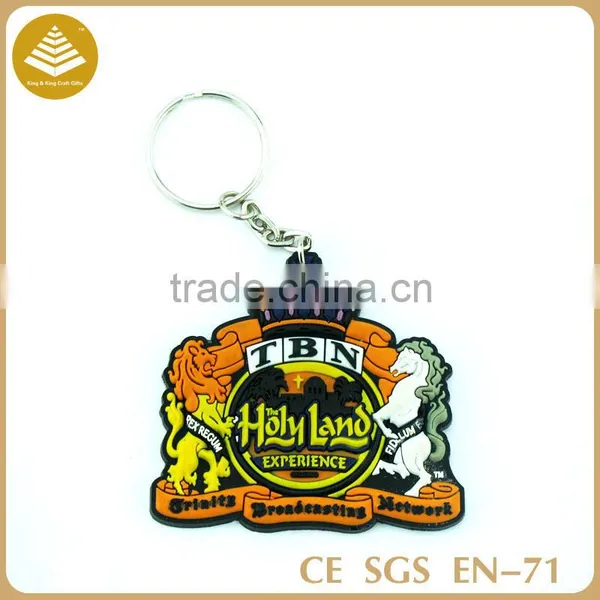 Unique Christmas Gift Rubber Material Promotional Keychain photo-4