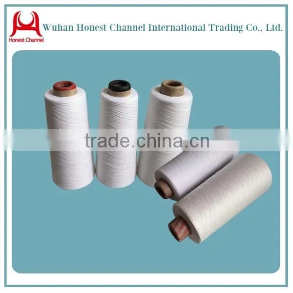 Spun Sewing Polyester Yarn/plastic Yarn Dyeing Cone Poly Sewing Thread photo-4