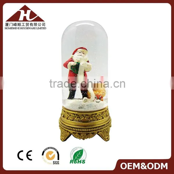 Naughty Christmas Man Glass Snow Globe Gift