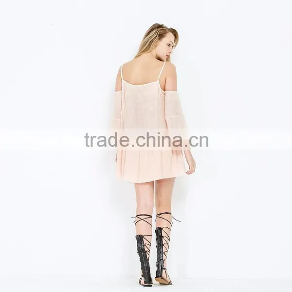 New Style Girls Sexy Nighty Pink Dress photo-6