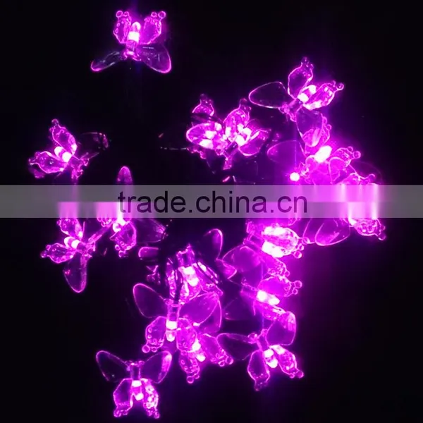 Christmas Wedding Party Holiday Indoor Outdoor Colorful Solar String Lighting -butterfly photo-2