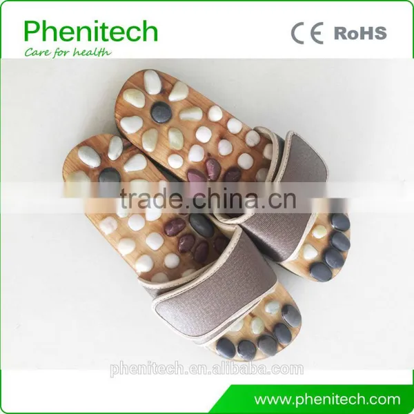 Natural Stone Massage Slipper Foot Massage Shoes for Multicolor Choice photo-4