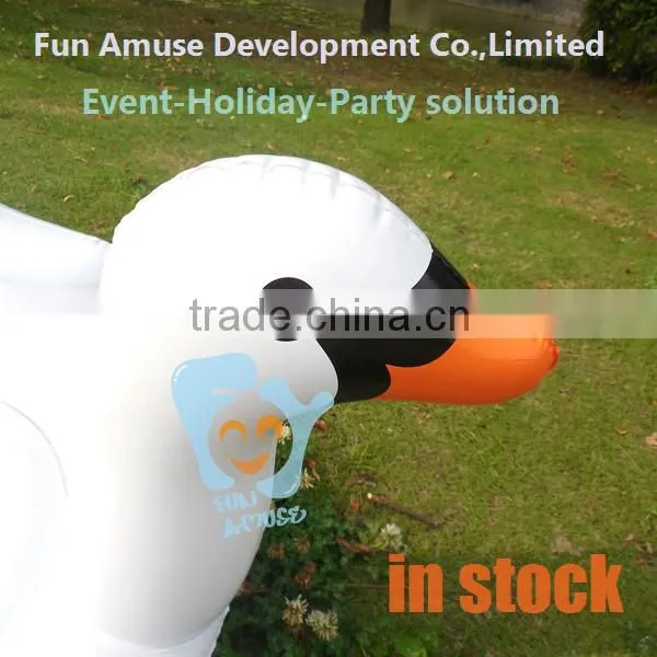 Low MOQ Stock Baby Swimming Seat Inflatable Swan for Kids photo-3