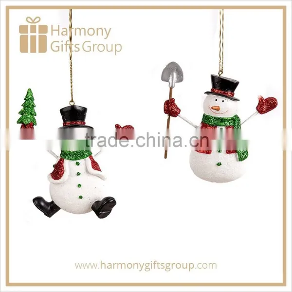 Red Green Xmas Snowman Polyresin Craft Products