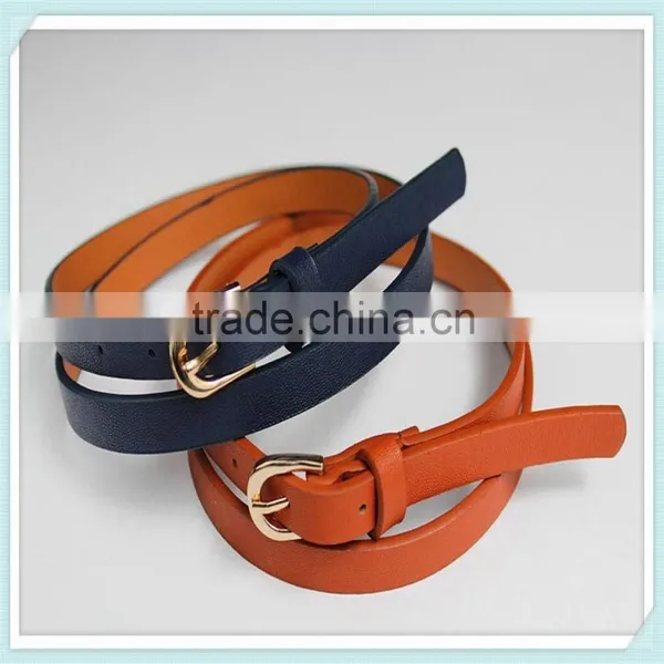 New Style Lady Leather Belts Leather Belts With Alloy Buckle PU Skinny Belts photo-6
