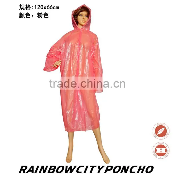 One Time PE Raincoat With Customize Color and Bottons on the Coat photo-2