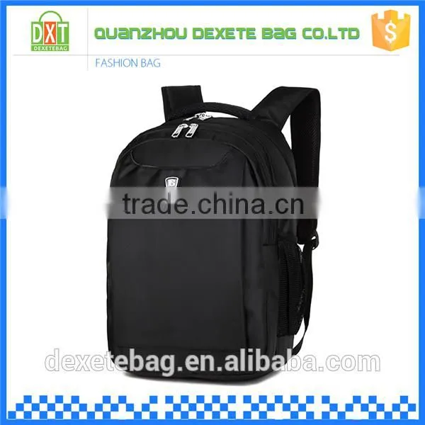 High Capacity Black Trendy Ergonomic Polyester Backpack for Men photo-2