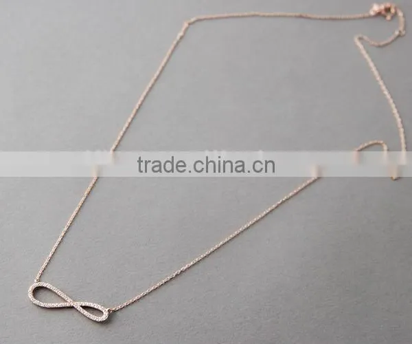2013 New 925 Sterling Silver Infinity Necklace ,925 Silver Infinity Necklaces,925 Silver Infinity Necklaces Jewelry photo-2