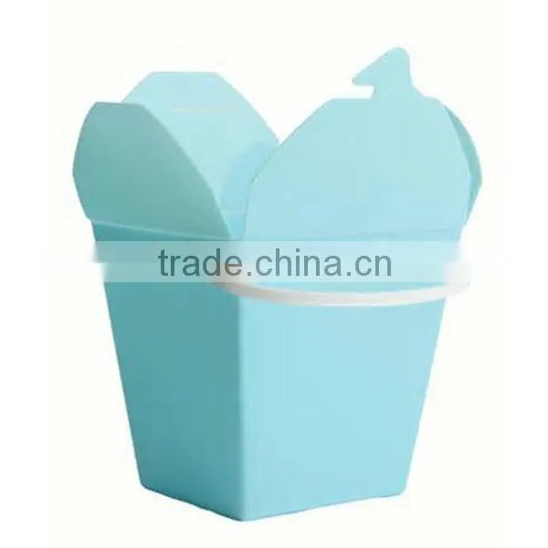 Custom Printed Take Out Paper Noodle Boxes With Handle