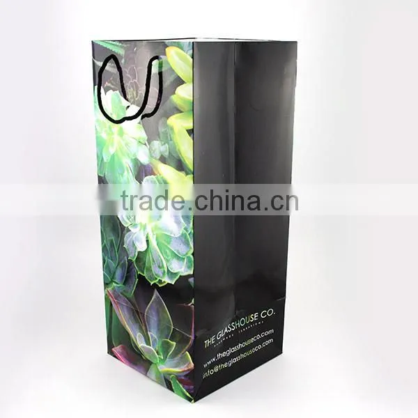 Competitive Price Full Color Paper Hand Bag With Handle photo-6