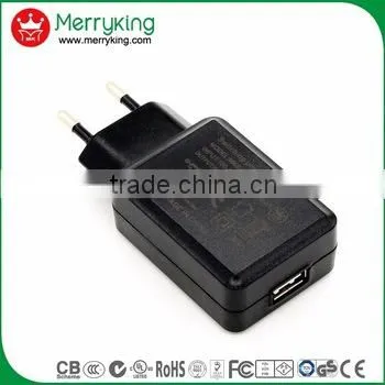 Shenzhen Merryking Single Use Mobile Charger 5V1A EU Plug Smart Phone Charger