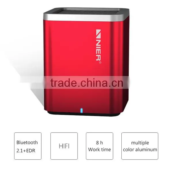 Promotion!!!cute speaker amplifier bluetooth small powerful speaker colorful aluminum shell creative speaker wire
