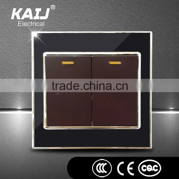Acrylic Plate Wall Mounted Electric Light Multi Function Gang Switch Socket for Hotel photo-2