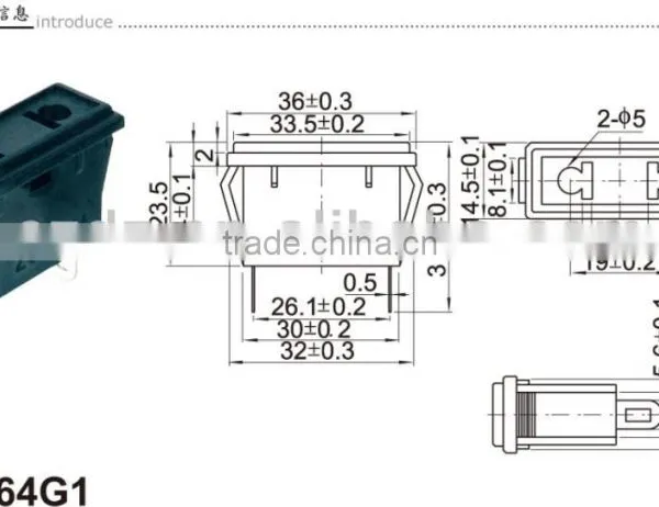 ac Power Socket With Fuse,Dc Adapter Connector,pure Copper With Gold Plated RCA Connector photo-6