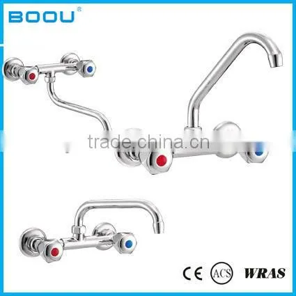 Economic Double Handle Basin Faucet photo-5