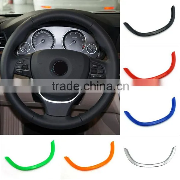 Car Interior Decoration Plastic Chrome Steering Wheel Cover Trim for Bmw photo-2